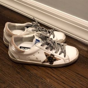 Golden Goose Super Star sneaker with Leopard Star
